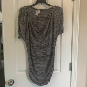 Max Studio Specialty Products Black & Gray Tunic